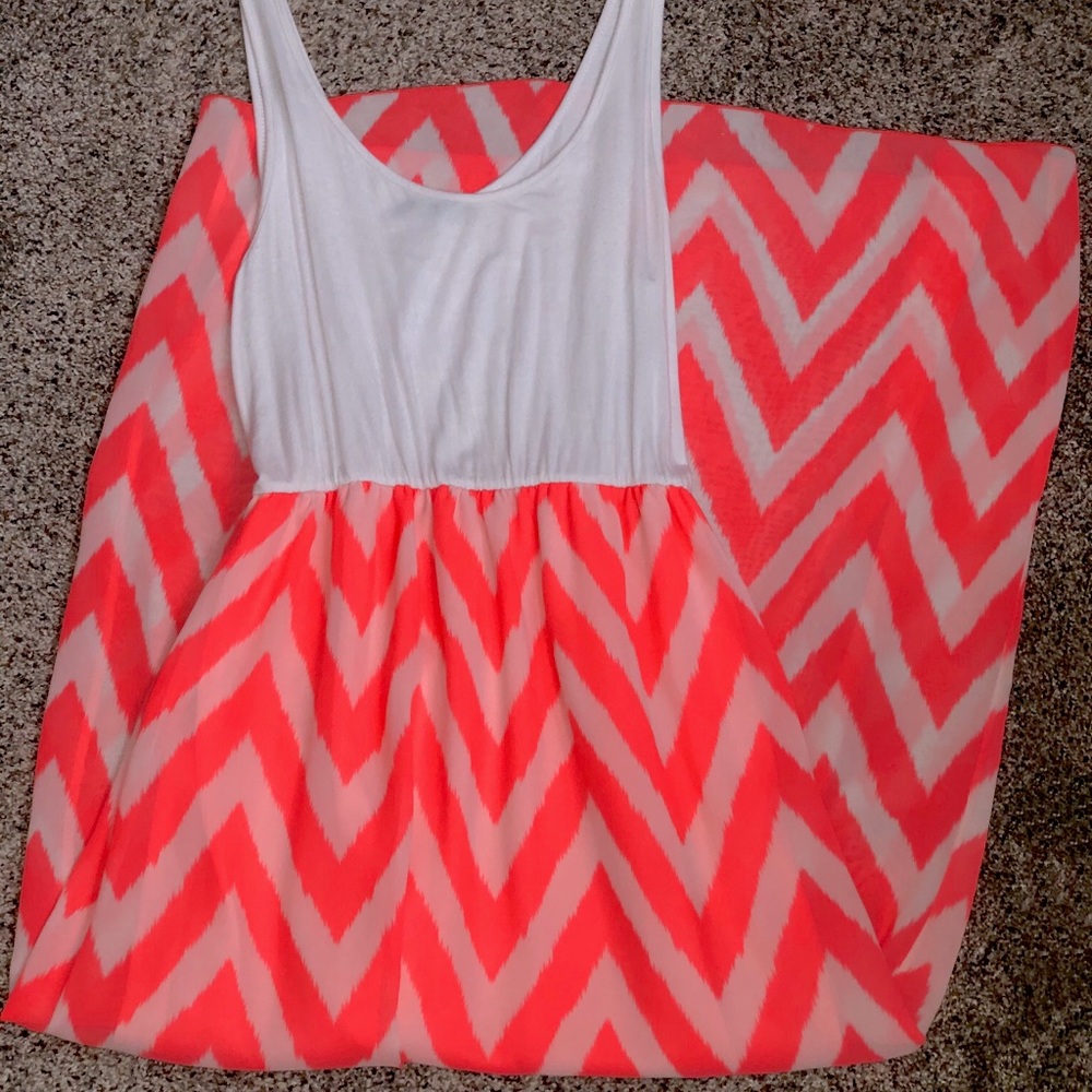 summer orange dress